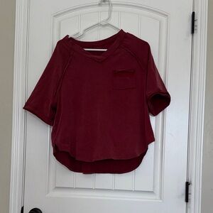 SHEIN Burgundy Top